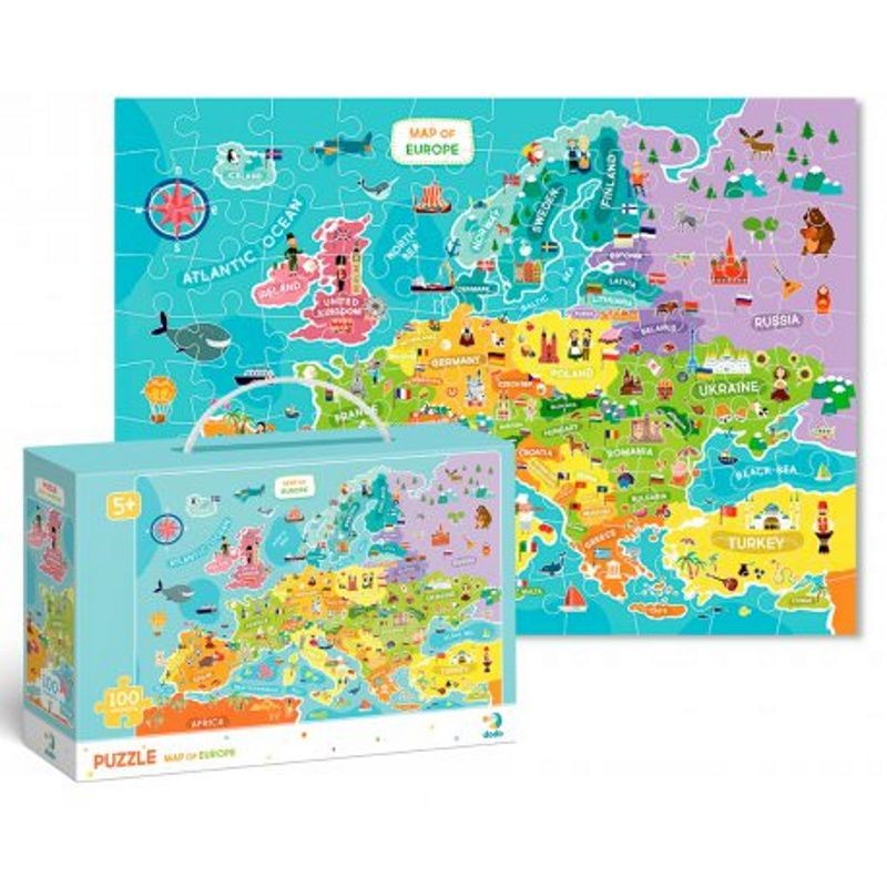 Dodo dėlionė vaikams Europos žemėlapis (100 det.) - Image 5