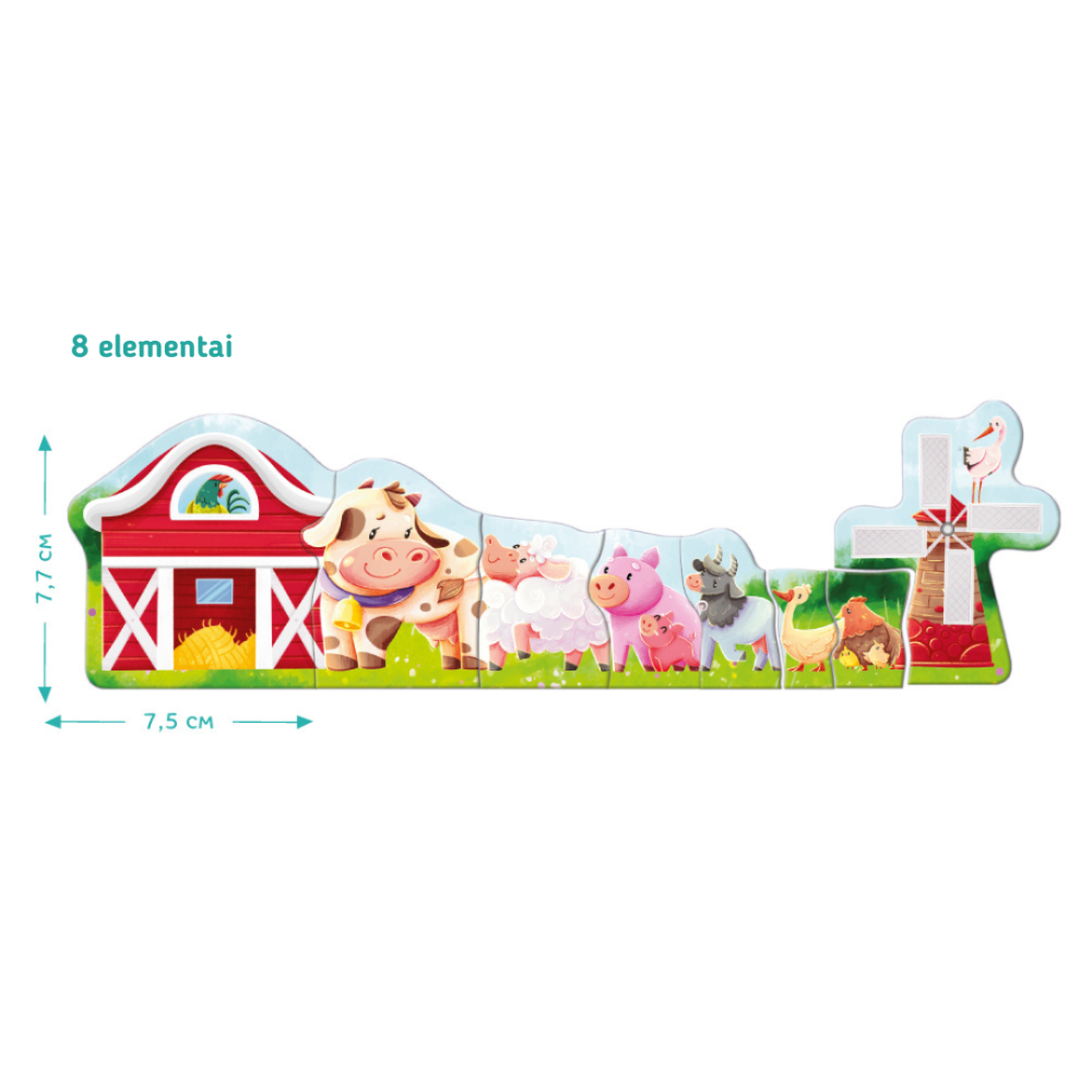 Dodo magnetinė dėlionė Ūkis (8 el.) - Image 3