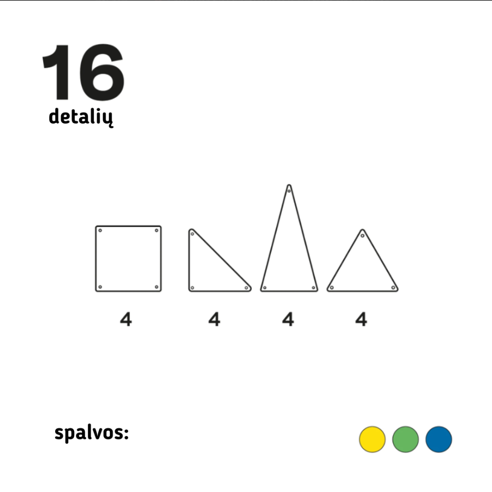 Imanix šviečiantis magnetinis konstruktorius (16 el.) - Image 4