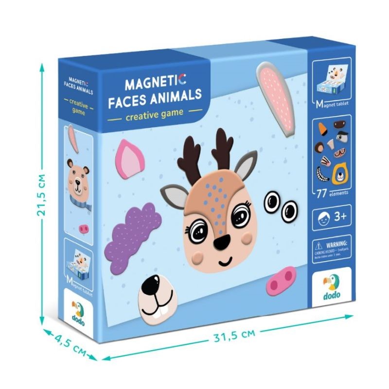 MON Magnetukų rinkinys Gyvūnai (77 el.) - Image 4