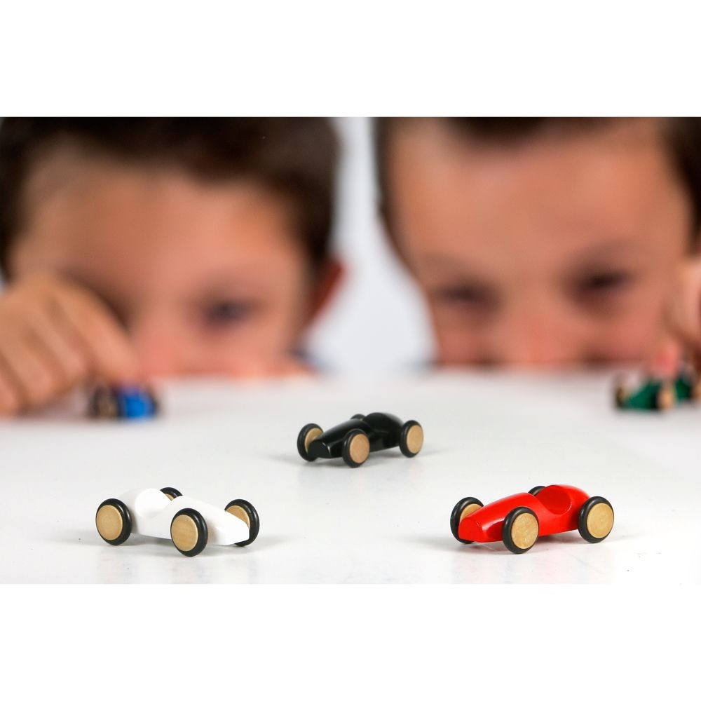 Milaniwood mini medinė lenktyninė mašina (4 cm) - Image 2