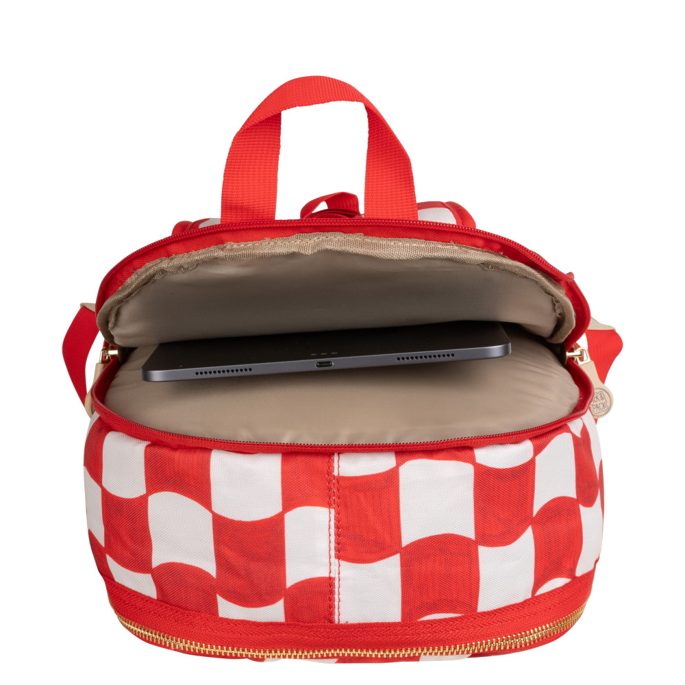 Pick & Pack kuprinė pradinukams Raudoni langeliai, M - Image 7