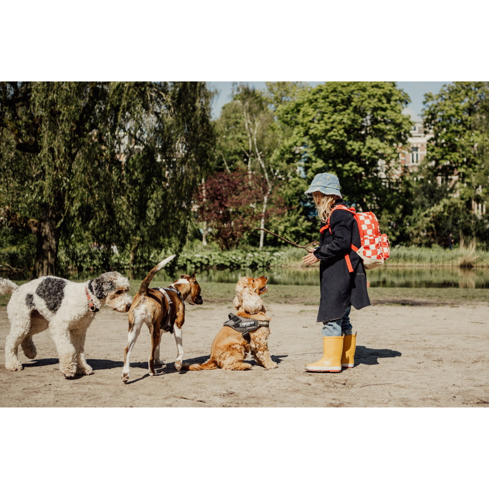 Pick & Pack kuprinė pradinukams Raudoni langeliai, M - Image 8